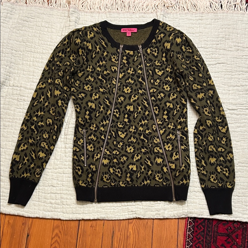 Betsey Johnson  Animal Print Sweater